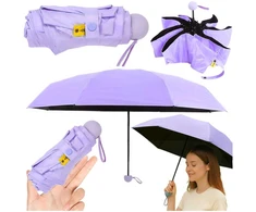 Lean Sulankstomas skėtis su UV apsauga UPF 50+ violetinis 90 cm