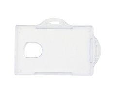 Lean Plastikinis horizontalus ID kortelių dėklas, 10x7 cm