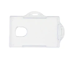 Lean Plastikinis horizontalus ID kortelių dėklas, 10x7 cm