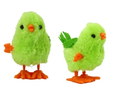 Šokinėjantis viščiukas Lean Toys, žalias