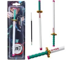 Lean Metalinis rašiklis katana, 19.5 cm, juoda keičiama šerdelė