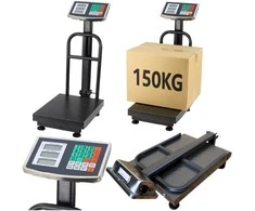Lean Elektroninės platforminės svarstyklės 150 kg su LCD ekranu
