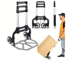 Lean Aliuminis sulankstomas transportavimo vežimėlis, 70 kg