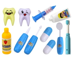 Lean Toys Stomatologo Įrankių Rinkinys Lagaminėlyje vaikams
