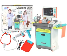 Lean Toys Žaislinis daktaro rinkinys su vežimėliu ir priedais LeanToys