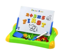 Lean Toys Magnetinė edukacinė lenta su raidėmis ir skaičiais