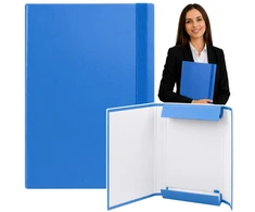Lean Mėlyna Office Folder with Elastic Band for Documents A4/4.5 cm