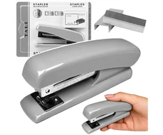 Lean Biuro segiklis 24/6 ir 26/6 sąsagėlėms, pilkas, 12 × 5 × 2,5 cm
