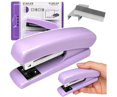 Lean Biuro segiklis 24/6 ir 26/6 sąsagėlėms, violetinis, 12 × 5 × 2,5 cm