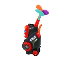 Vaikiškas Mini Golfo rinkinys vežimėlyje Lean Toys