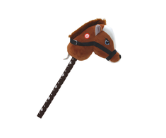 Lean Toys Plušinis arklys ant lazdos su garsais, 70 cm