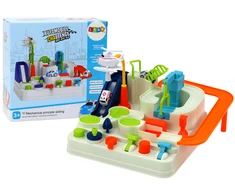 Lean Toys Interaktyvi automobilių trasa su kliūčių ruožu