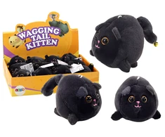 Lean Toys Pliušinis šokinėjantis katinas su varpeliu