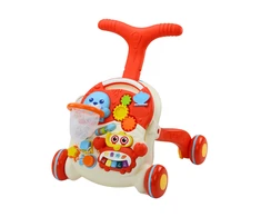Lean Toys Stumdukas ir interaktyvus edukacinis stalas 2in1 Huanger, raudonas
