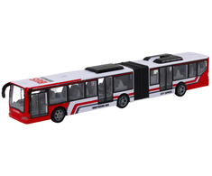 Lean Toys Autobusas su nuotolinio valdymo pultu, raudonas/baltas