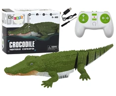 Lean Toys Nuotoliniu būdu valdomas krokodilas, 35 cm