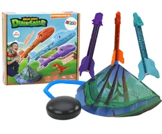 Wyrzutnia Granatsvaidis Dinosaurs Forest Colorful Push Up, 4 dalių