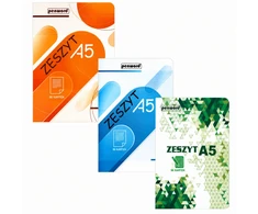 Lean School Notebook A5 grotelės 96 lapai su raštų mišiniu PENWORD