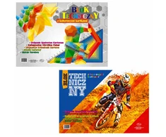 Spalvotas techninis bloknotas „Lean School“ A3, 8 lapai, 120 g, PROTOS