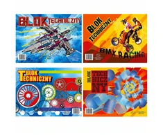 Lean School techninis bloknotas Balta A4 10 lapų 120g PROTOS