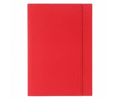 Lean School kartoninis aplankas su gumele, klijuotas, lakuotas, raudonas A4+ 300g/m?