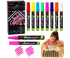 Lean Set of Neon Liquid Markers Chisel Tip 8 pcs.
