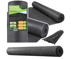 Lean Apsauginis tinklas tvoroms, pilkas, 1.5 x 50 m, 70 g/m²
