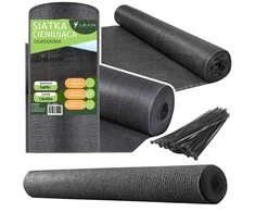 Lean Tinklinė uždanga tvorai, balkonui, 1.5 x 25 m, 140 g/m², pilka