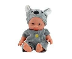 Lėlė pilka apranga Lean Toys