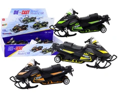 Žaislas sniego motociklas su garso ir šviesos efektais Lean Toys, juodas