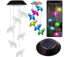 Lean Saulės sodo LED šviestuvas drambliai, 70 cm
