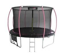Trampolina Batutas Lean Sport MAX 366 cm, juoda rožinė