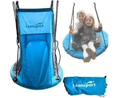 Lean Sport Sūpynės palapinė Leansport „Gandro lizdas“ mėlyna 90-100 cm
