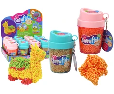 Minkomi putų polistirolo kamuoliukai Lean Toys, oranžiniai