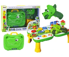 Konstruktorius su žaisliniu grąžtu Lean Toys Dino Zone