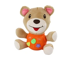 Interaktyvus pliušinis meškiukas Lean Toys su garsais ir melodijomis