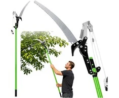 Lean Teleskopinės genėjimo žirklės su pjūklu 125–240 cm