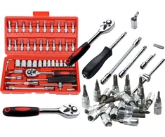 Lean Raktų Rinkinys 1/4" 46 dalių CrV plienas