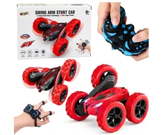 Lean Toys RC triukų automobilis raudonas