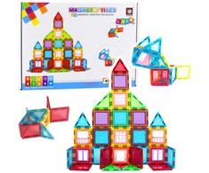 Lean Toys 3D Magnetiniai Blokai, 45 vnt.