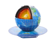 Lean Toys 3D Žemės planetos dėlionė 50pcs