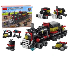 Lean Toys 6in1 Lokomotyvo Konstravimo Blokelių Rinkinys 118el