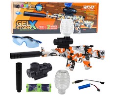 Lean Toys Vandens šautuvas AK47 GelX Storm, 56x20x4.5 cm