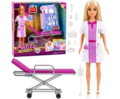 Lean Toys Lėlė Anlily Doctor (balta, rožinė)