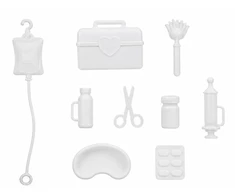 Lean Toys Lėlė Anlily Doctor (balta, rožinė)