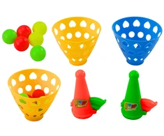 Lean Toys Kamuoliuko Gaudytojo Žaidimas su Krepšeliais