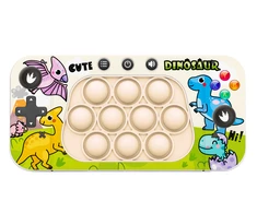 Lean Toys Pop It žaidimo konsolė su dinozaurų tema, 4 žaidimo režimai