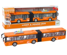 Lean Toys Miesto autobusas 1:16 su šviesomis ir garsais