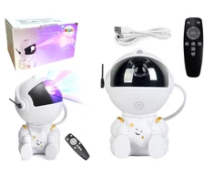 Lean Toys Astronautas projektorius su LED žvaigždėmis ir nuotoliniu valdymu
