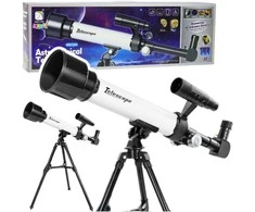 Lean Toys Vaikiškas astronominis teleskopas su telefono laikikliu